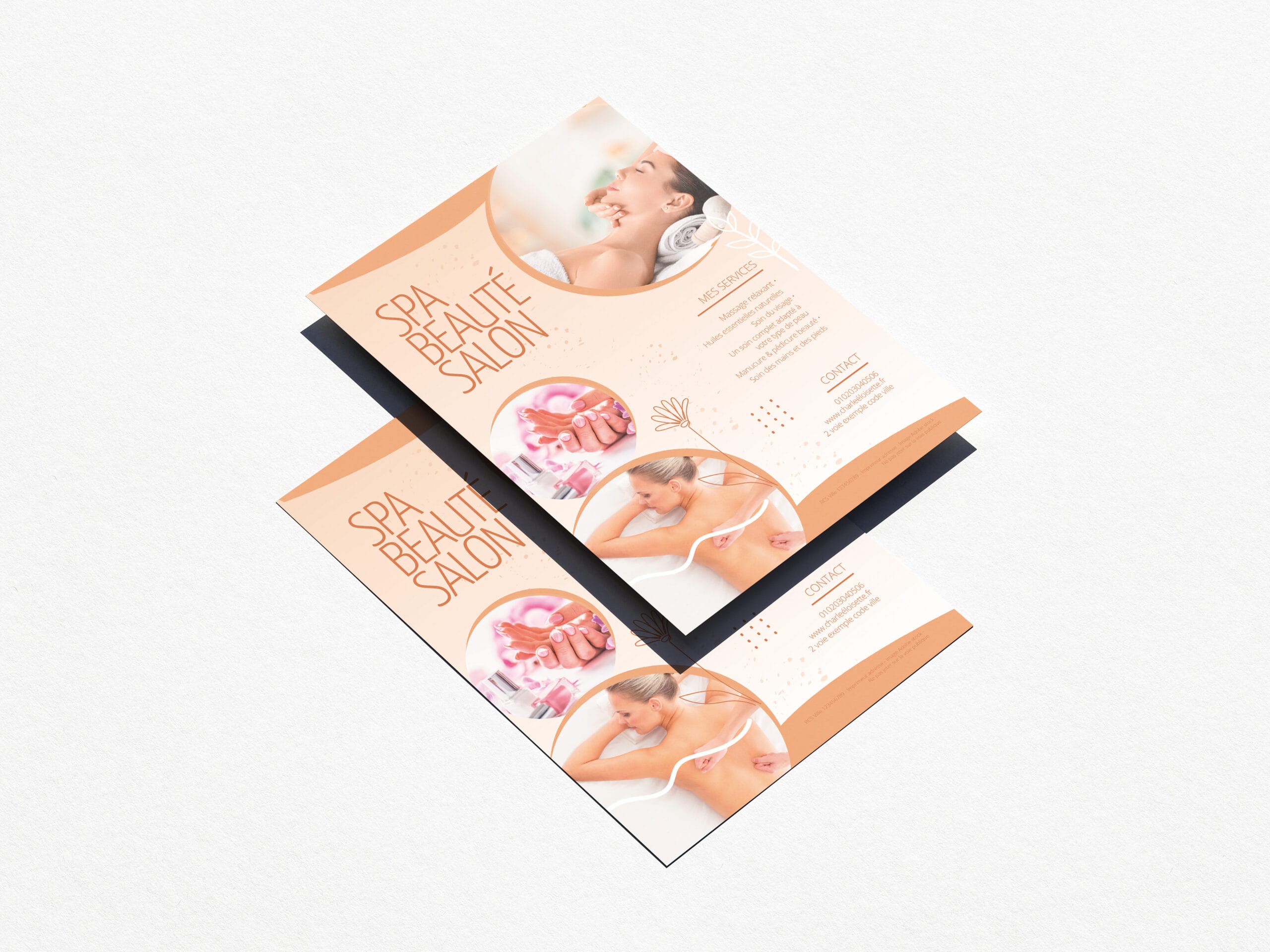 Flyer Institut de beauté "Spa Beauté Salon".