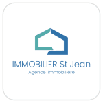 Conception logo Immobilière Saint Jean agence immobilière. Portfolio graphiste.